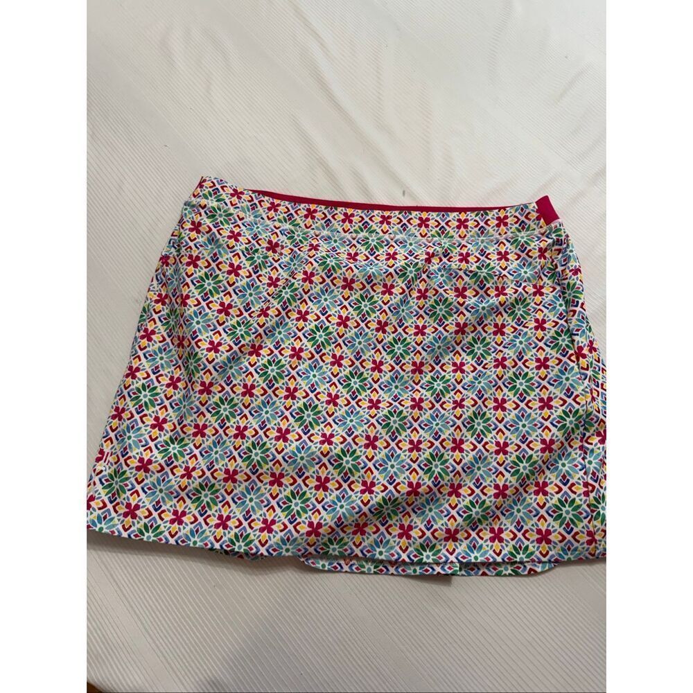 RLX Ralph Lauren Women’s Skort Golf Lined Wicking Floral Stretch Size XL